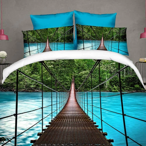 Lenjerie de pat digital print 3D (BRIDGE)